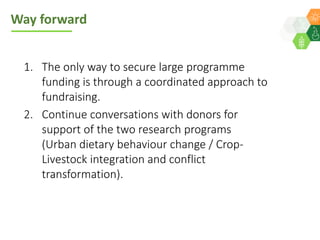 ICRISAT Governing Board 2019 PC meeting: Drylands in transition - Update on the socio-economic research strategy - by Dr Michael Hauser