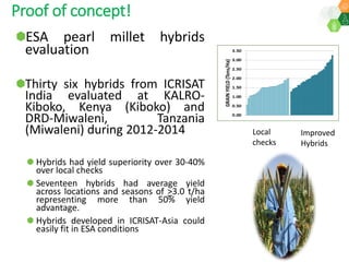 ICRISAT Governing Board 2019 PC meeting: Drylands in transition - Fast-track identification and upscalingof pearl millet hybrids in Sub-Sahelian Africa under Indo-African Public-Private Sector Partnership - by Dr SK Gupta and team