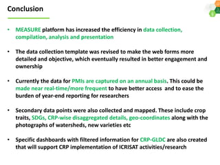 ICRISAT Governing Board 2019 PC meeting: ICRISAT Performance Indicators 2018  - by Dr Kiran K Sharma
