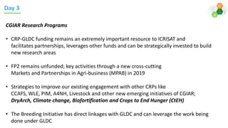 Update to ICRISAT Governing Board on Global Planning Meeting 4-8 February 2019 by Dr Kiran K Sharma