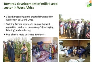 ICRISAT Governing Board 2019 PC meeting : Genetic improvement of Pearl millet for West Africa by Dr Prakash  Gangashetty