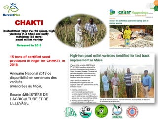 ICRISAT Governing Board 2019 PC meeting : Genetic improvement of Pearl millet for West Africa by Dr Prakash  Gangashetty