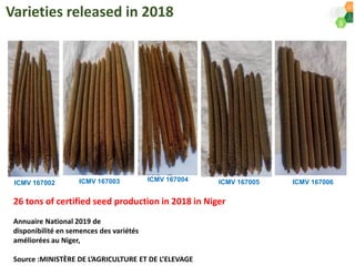 ICRISAT Governing Board 2019 PC meeting : Genetic improvement of Pearl millet for West Africa by Dr Prakash  Gangashetty
