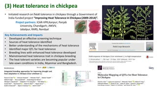 ICRISAT Governing Board 2019 PC meeting : Innovations in chickpea breeding for high impacts in farmers’ fields Dr Pooran Gaur