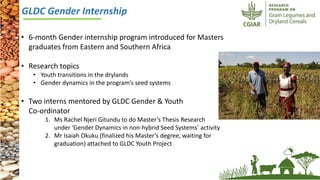 ICRISAT Governing Board 2019 PC meeting: CRP-GLDC:  Progress so far 2018-19 by Dr Kiran K Sharma