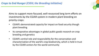 ICRISAT Governing Board 2019 PC meeting: CRP-GLDC:  Progress so far 2018-19 by Dr Kiran K Sharma