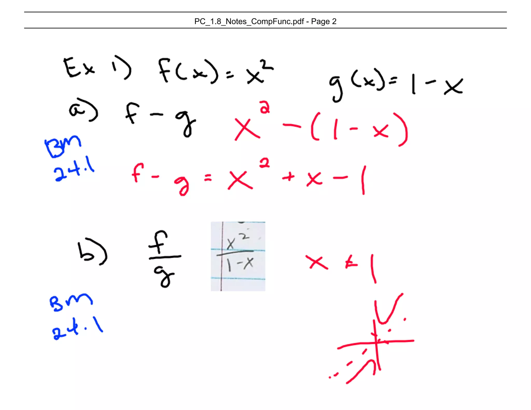 Pc 1.8 Notes Composite Function | PPT