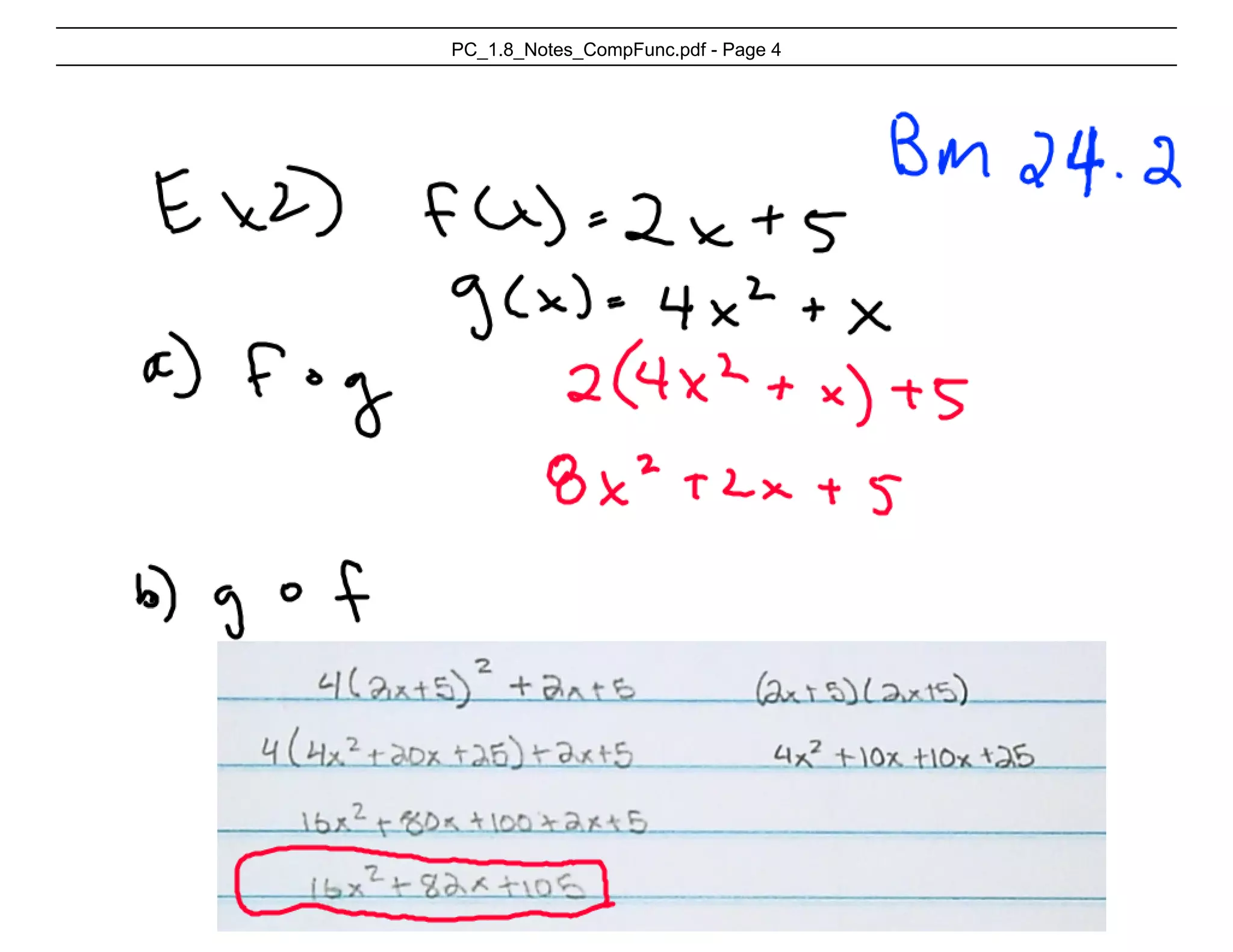 Pc 1.8 Notes Composite Function | PPT