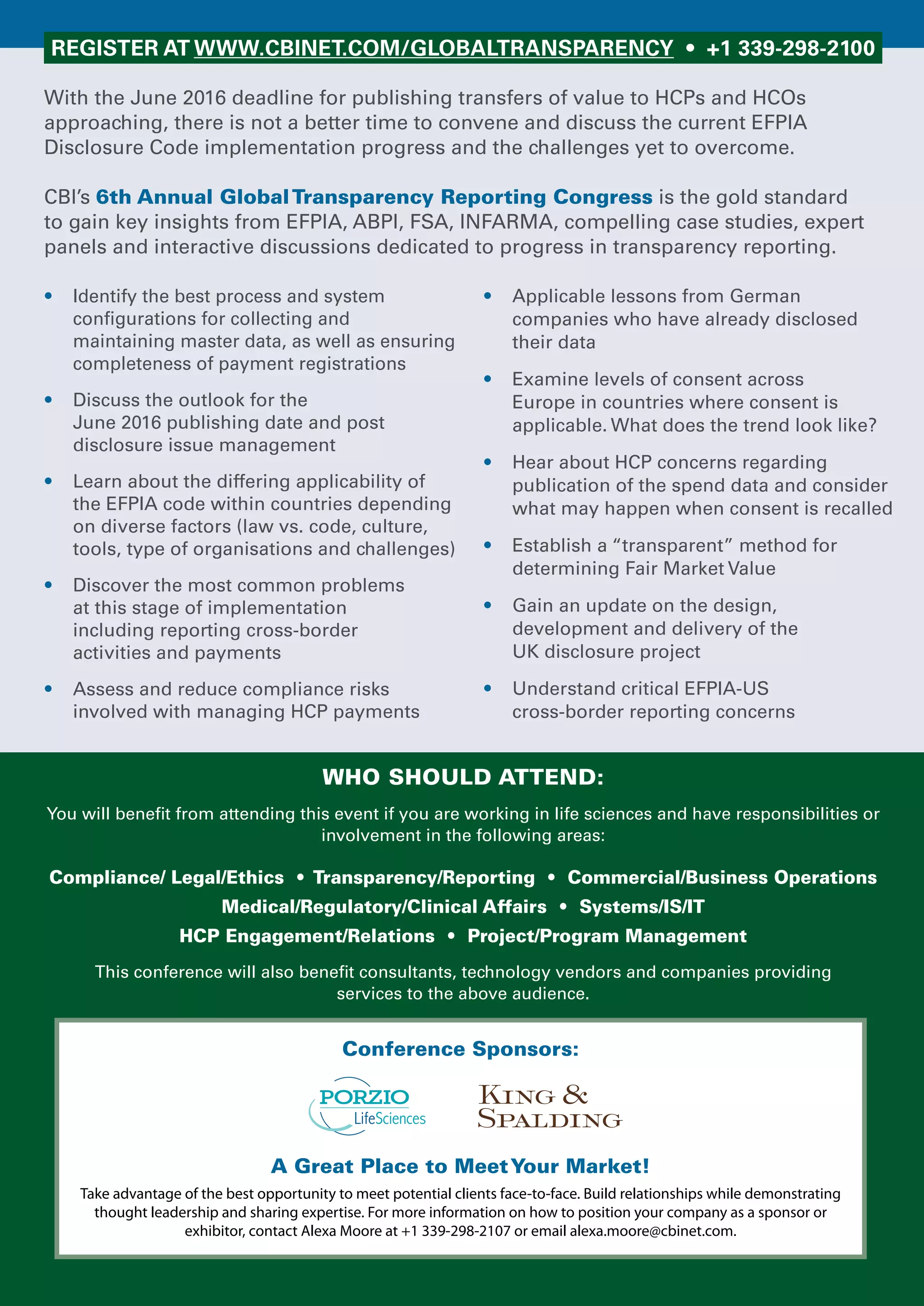 Global Transparency Reporting Congress | PDF