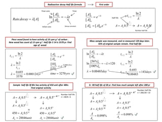 Option C Nuclear Physics, Radioactive decay and half life | PDF