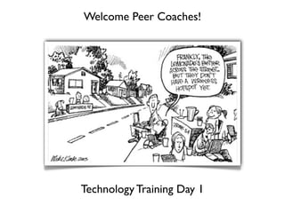 Welcome Peer Coaches!




Technology Training Day 1
 
