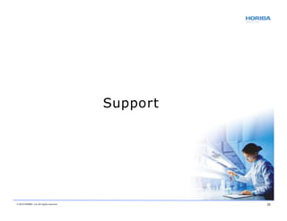 Support
© 2018 HORIBA, Ltd. All rights reserved. 22
 