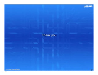 © 2018 HORIBA, Ltd. All rights reserved.
3
4
© 2018 HORIBA, Ltd. All rights reserved. 34
 