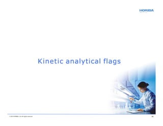 Kinetic analytical flags
© 2018 HORIBA, Ltd. All rights reserved. 61
 