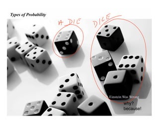 Types of Probability




                       Einstein Was Wrong
                               why?
                               because!