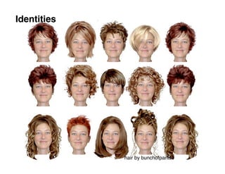 Identities




             hair by bunchofpants
 