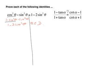 Pre-Cal 40S March 23, 2009