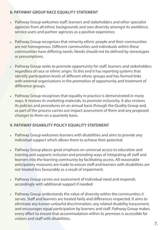 Equality and Diversity Policy | PDF