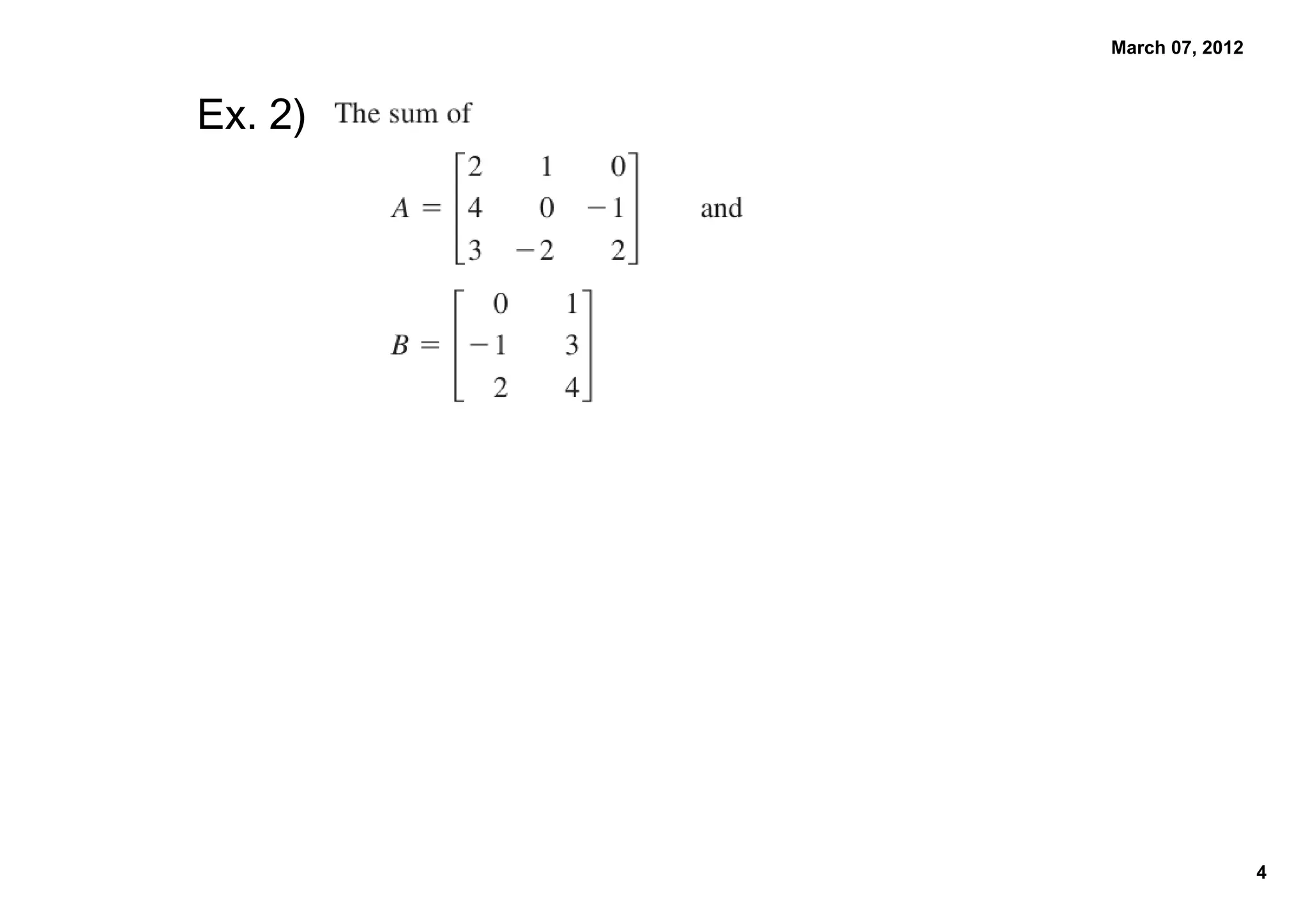 March 07, 2012
Ex. 2﴿
4