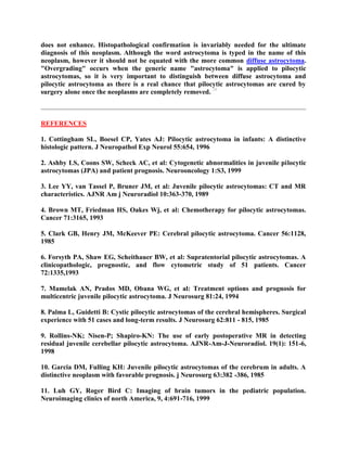 Topic of the month: Radiological pathology of pilocytic astrocytoma | PDF