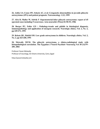 Topic of the month: Radiological pathology of pilocytic astrocytoma | PDF