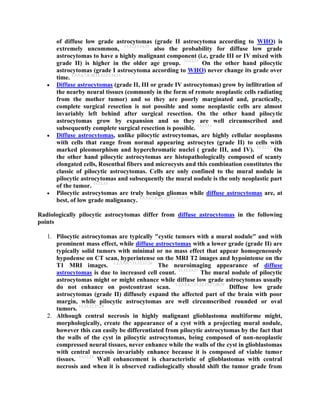 Topic of the month: Radiological pathology of pilocytic astrocytoma | PDF