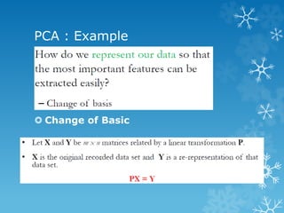 PCA : Example 
ï‚› Change of Basic
