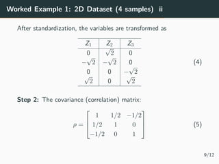 Explaining PCA with examples: PCA Beamer PPT | PDF