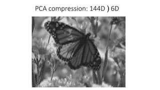 PCA compression: 144D ) 6D
 