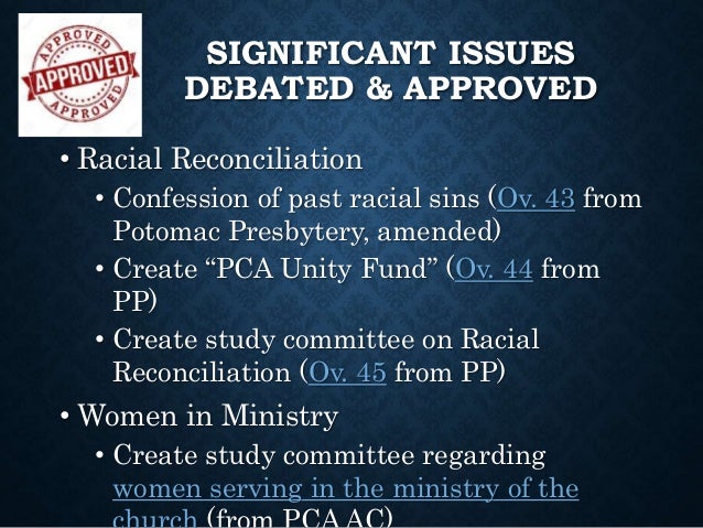 PCA General Assembly Report 2016 PCA General Assembly Report 2016