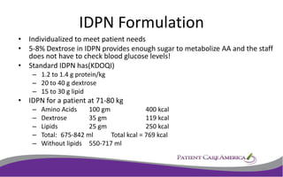 Idpn Chart.pdf Intradialytic Parenteral Nutrition | PPTX