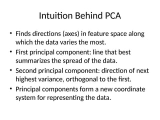 Introduction to principal component analysis | PPTX