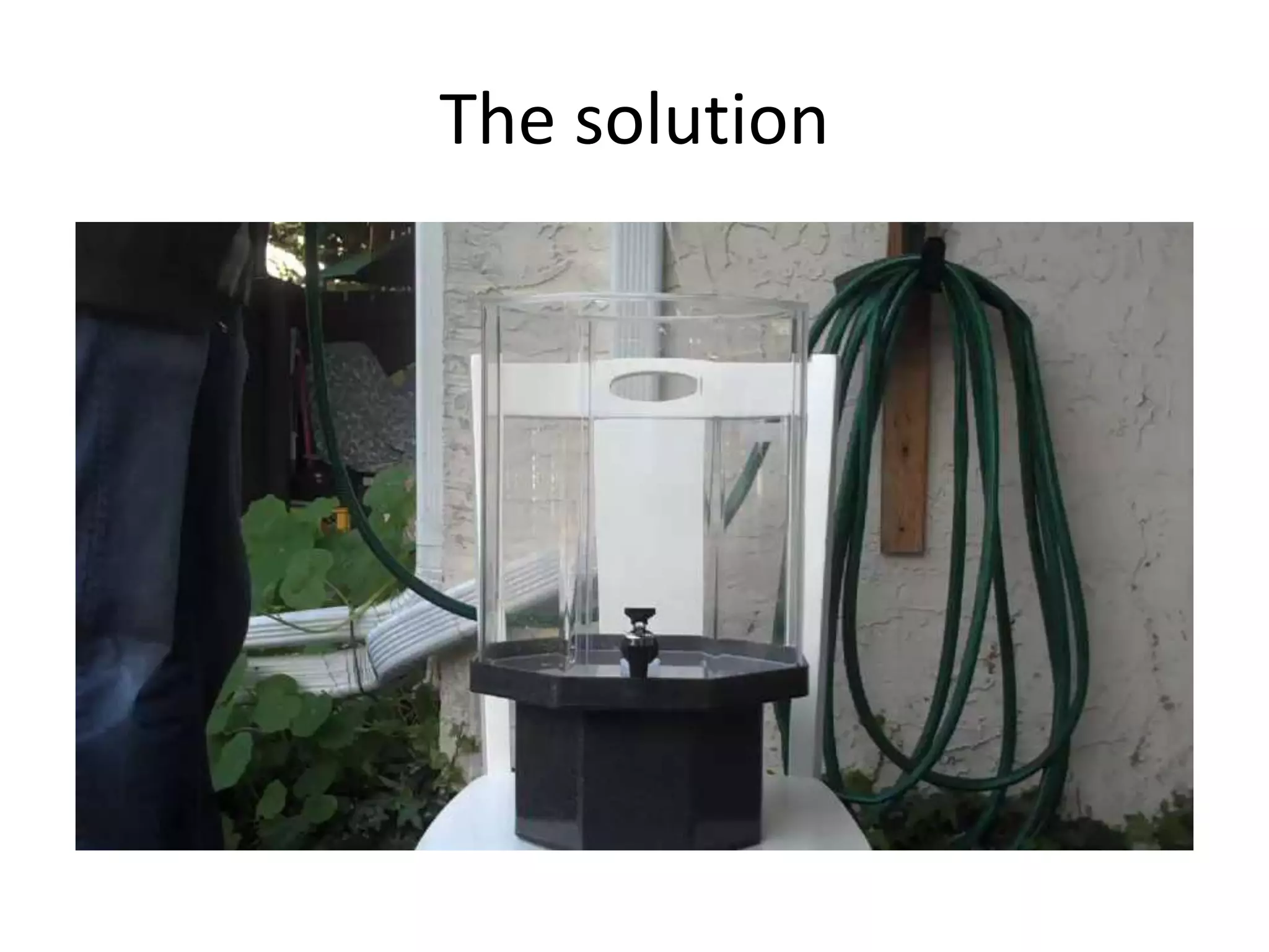 The solution
 