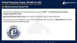 PCAP Practice Tests (PCAP-31-03) | PDF