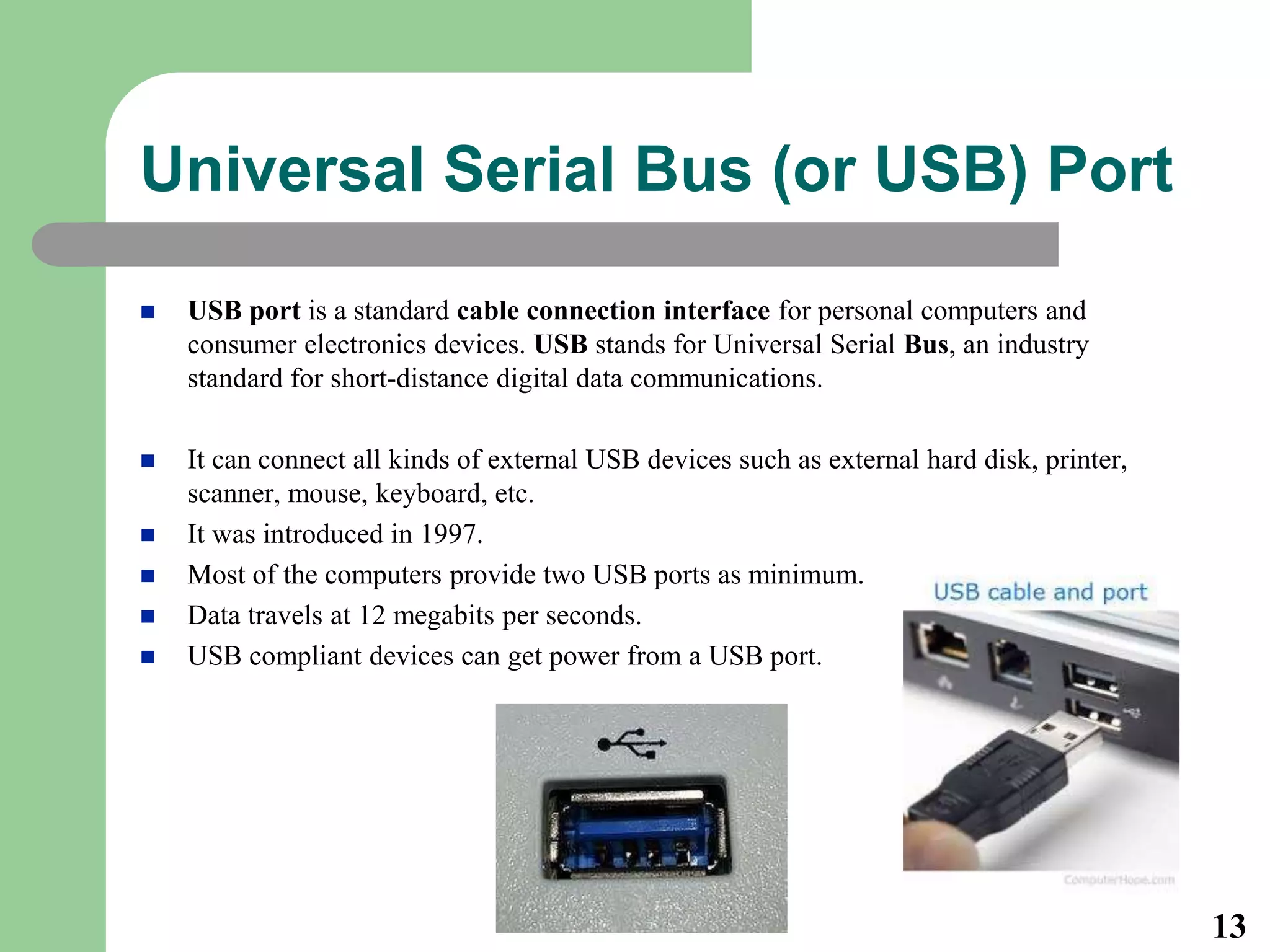 Ports and Connectors | PPT