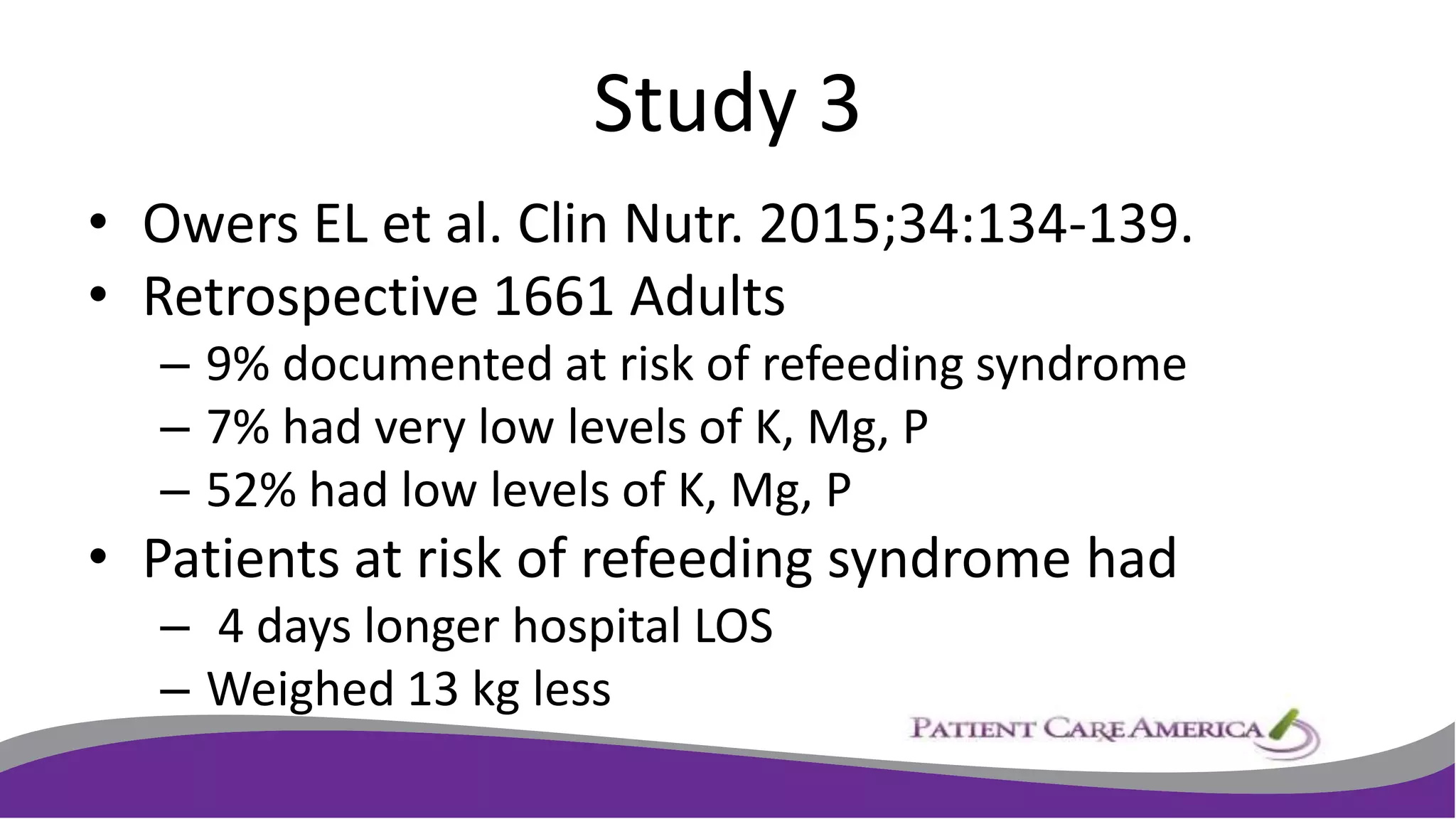 Refeeding syndrome with Parenteral Nutrition in ESRD | PPTX