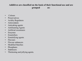 identification and quantitative determination of additives in ...