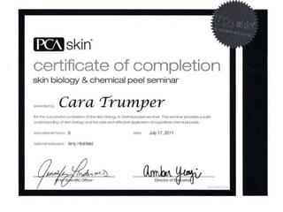 PCA Skin Certification