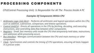Explains Interdependency of the Components of the Computer | PPTX