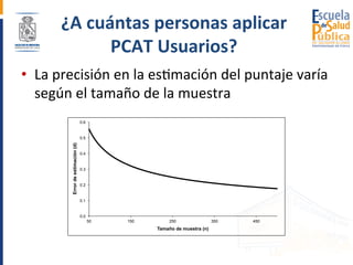 Orientaciones para la aplicación de PCAT validados para Chile | PPT