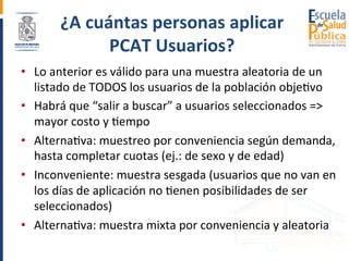 Orientaciones para la aplicación de PCAT validados para Chile | PPT