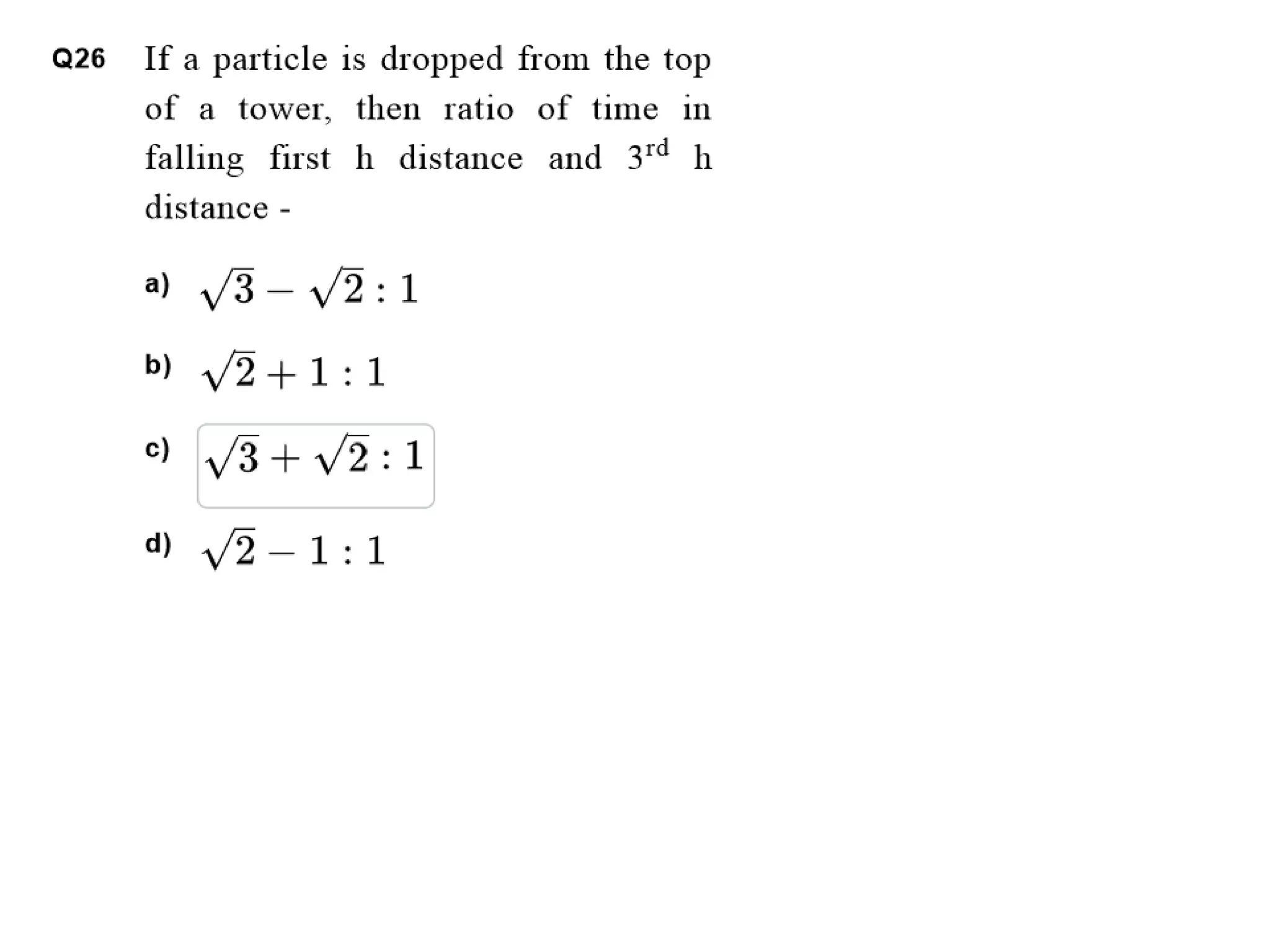 Physics Questions