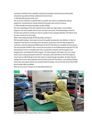 PCBA Testing OEM assembly manufacturing Printed Circuit Board Assembly ...