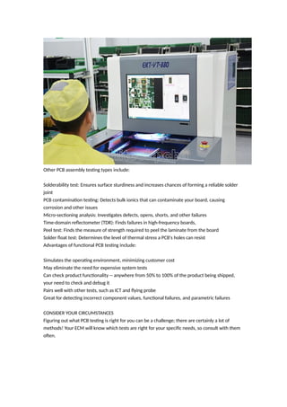 PCBA Testing OEM assembly manufacturing Printed Circuit Board Assembly ...