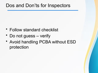 Pcba Quality Rework Checklist Example.pdf Comprehensive Visual Inspection Training for PCBA Quality Assurance in ...