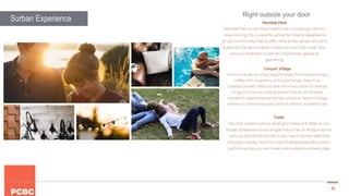 45
Surban Experience
Right outside your door
 