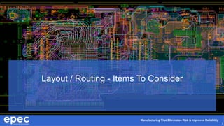 PCB Design - Top Factors Related to Data Routing and Layout | PPTX