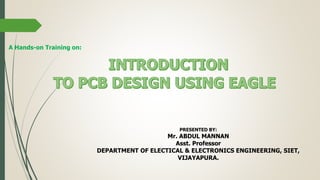 Pcb design using_eagle | PPT