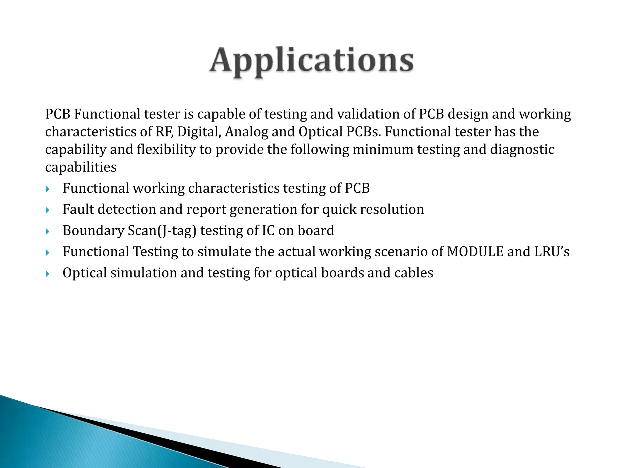 Printed circuit board (PCB) FUNCATIONAL TEST BENCH.pptx