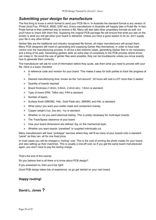 pcb_tutorial on pcb design process described | PDF